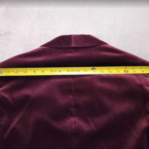 New men's J Crew Ludlow slim-fit shawl-collar tuxedo jacket in red velvet blazer - Picture 10 of 13